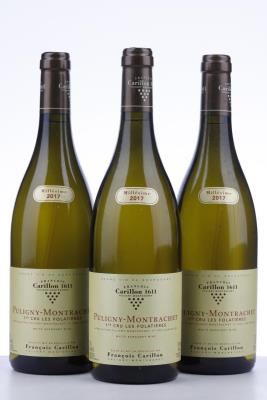 PULIGNY MONTRACHET LES FOLATIERES 2017 - Francois Carillon - 3 Bottles