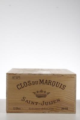 CLOS DU MARQUIS 2016 - Mc - 12 Bottles - Owc 12