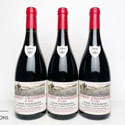 GEVREY CHAMBERTIN CLOS ST JACQUES 2004 - Armand Rousseau - 3 Bottles