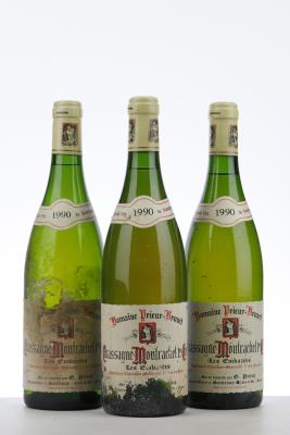 CHASSAGNE MONTRACHET BLANC LES EMBRAZEES 1990 - Prieur Brunet - 3 Bottles