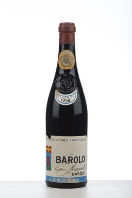BAROLO RISERVA CANNUBI 1958 - Bartolo Mascarello - 1 Bottle