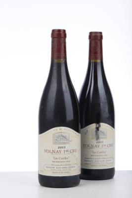 VOLNAY LES CARELLES 2003 - Jean Marc Bouley - 2 Bottles