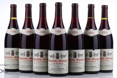 CHAMBOLLE MUSIGNY LES VEROILLES 1998 - Ghislaine Barthod - 7 Bottles