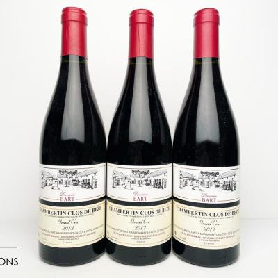 CHAMBERTIN CLOS DE BEZE 2012 - Domaine Bart - 3 Bottles