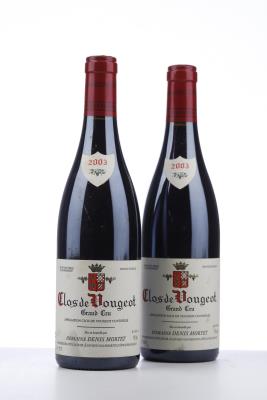 CLOS VOUGEOT 2003 - Denis Mortet - 2 Bottles