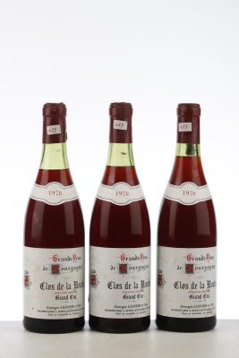 CLOS DE LA ROCHE 1978 - Georges Lignier - 3 Bottles