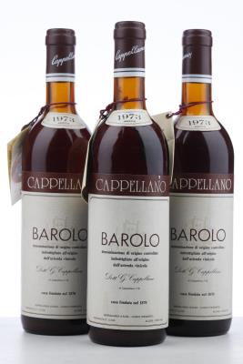 BAROLO 1973 - Cappellano  - 3 Bottles