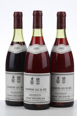 CHAMBERTIN CLOS DE BEZE 1985 - Xavier Liger Belair - 3 Bottles