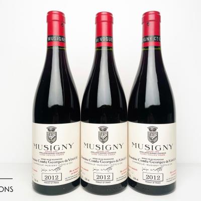MUSIGNY CUVEE VIEILLES VIGNES 2012 - Comte de Vogue - 3 Bottles