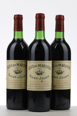 CLOS DU MARQUIS 1979 - Mc - 3 Bottles