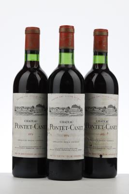 PONTET CANET 1974 - Mc - 3 Bottles