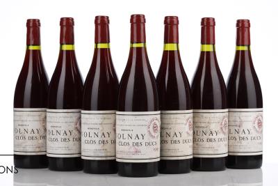 VOLNAY CLOS DES DUCS 1995 - Marquis D'Angerville - 7 Bottles