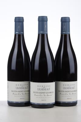NUITS ST GEORGES LES DAMODES 2011 - Lecheneaut - 3 Bottles