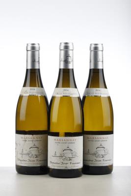 MARSANNAY BLANC CUVEE SAINT URBAIN 2014 - Jean Fournier - 3 Bottles