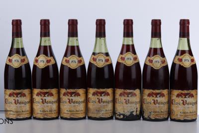 CLOS VOUGEOT 1976 - Cathiard Molinier - 7 Bottles