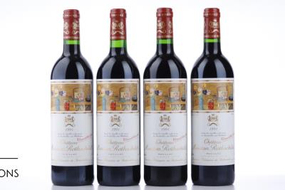 MOUTON ROTHSCHILD 1991 - 4 Bottles
