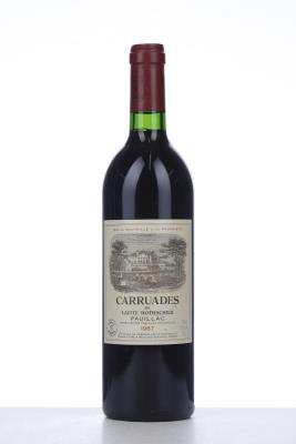 CARRUADES DE LAFITE ROTHSCHILD 1987 - Mc - 1 Bottle