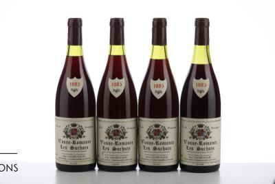 VOSNE ROMANEE LES SUCHOTS 1985 - R. Cacheux Blee - 4 Bottles