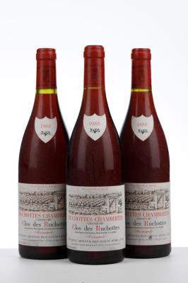 RUCHOTTES CHAMBERTIN CLOS DES RUCHOTTES 1988 - Armand Rousseau - 3 Bottles