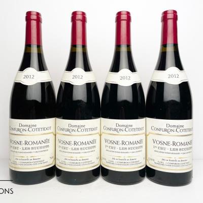 VOSNE ROMANEE LES SUCHOTS 2012 - Confuron Cotetidot - 4 Bottles