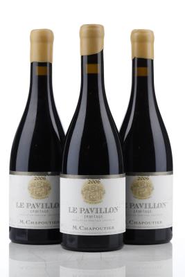 ERMITAGE ROUGE LE PAVILLON 2006 - Chapoutier - 3 Bottles