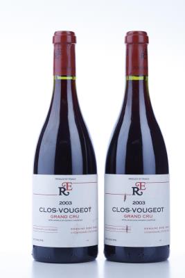 CLOS VOUGEOT 2003 - Rene Engel - 2 Bottles