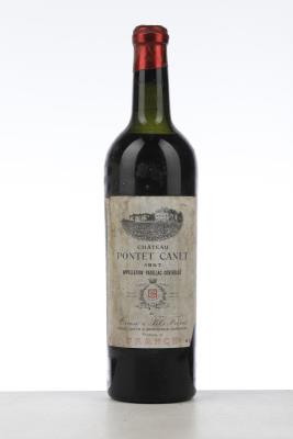 PONTET CANET 1957 - Cruse - 1 Bottle