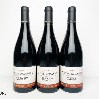 VOSNE ROMANEE LES SUCHOTS 2008 - Arnoux Lachaux - 3 Bottles