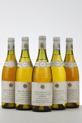 MEURSAULT MONATINE 1985 - Rougeot - 5 Bottles