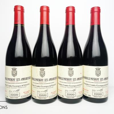CHAMBOLLE MUSIGNY LES AMOUREUSES 1999 - Comte de Vogue - 4 Bottles
