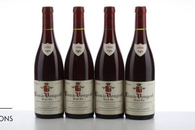 CLOS VOUGEOT 1996 - Denis Mortet - 4 Bottles