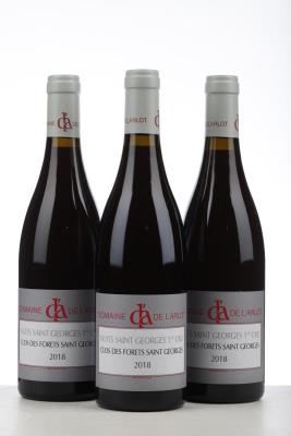 NUITS ST GEORGES CLOS DES FORETS ST GEORGES 2018 - Domaine de l'Arlot - 3 Bottles