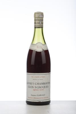 GEVREY CHAMBERTIN CLOS ST JACQUES 1972 - Clair Dau - 1 Bottle