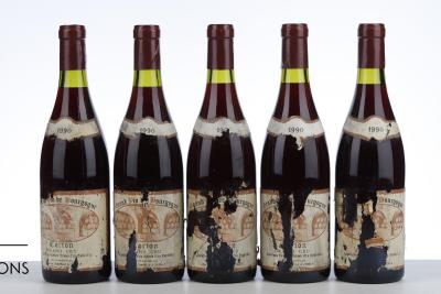 CORTON 1990 - Domaine Chapelle - 5 Bottles