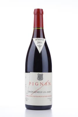 CHATEAUNEUF DU PAPE PIGNAN 2001 - Reynaud - 1 Bottle