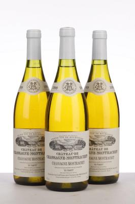 CHASSAGNE MONTRACHET BLANC EN PIMONT 1999 - Chateau de Chassagne Montrachet - Picard - 3 Bottles
