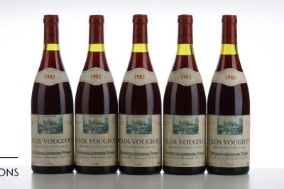 CLOS VOUGEOT 1982 - Jacques Prieur - 9 Bottles