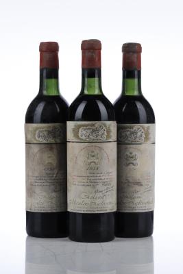 MOUTON ROTHSCHILD 1958 - 3 Bottles