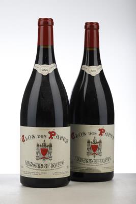 CHATEAUNEUF DU PAPE CLOS DES PAPES 2005 - Paul Avril - 2 Magnums