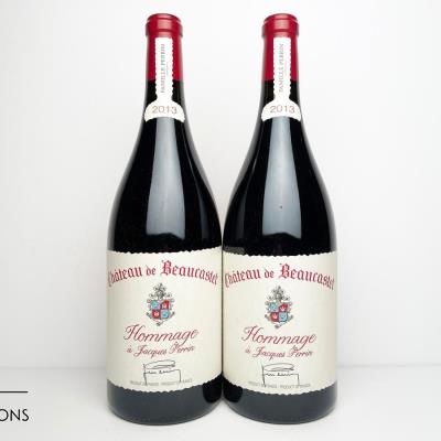 CHATEAUNEUF DU PAPE BEAUCASTEL HOMMAGE A JACQUES PERRIN 2013 - Chateau de Beaucastel - 2 Magnums