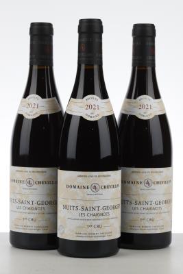 NUITS ST GEORGES LES CHAIGNOTS 2021 - Robert Chevillon  - 3 Bottles