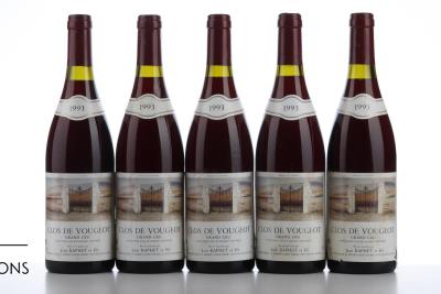 CLOS VOUGEOT 1993 - Jean Raphet - 5 Bottles