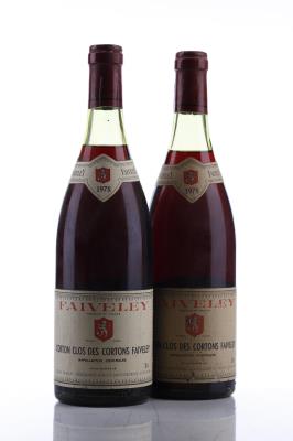CORTON CLOS DES CORTONS 1978 - Faiveley - 2 Bottles