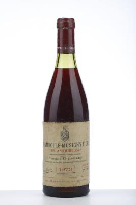 CHAMBOLLE MUSIGNY LES AMOUREUSES 1973 - Grivelet - 1 Bottle