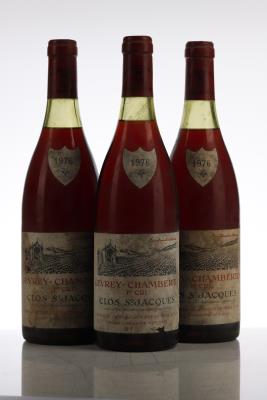 GEVREY CHAMBERTIN CLOS ST JACQUES 1976 - Armand Rousseau - 3 Bottles