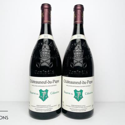 CHATEAUNEUF DU PAPE RESERVE DES CELESTINS 2012 - Henri Bonneau - 2 Magnums