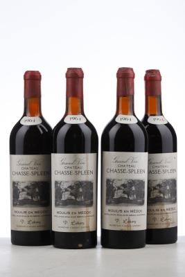 CHASSE SPLEEN 1964 - P. Lahary - 4 Bottles