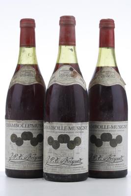 CHAMBOLLE MUSIGNY 1976 - Leonce Bocquet - 3 Bottles