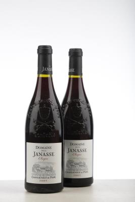 CHATEAUNEUF DU PAPE DOMAINE DE LA JANASSE CUVEE CHAUPIN 2005 - Aime Sabon - 2 Bottles