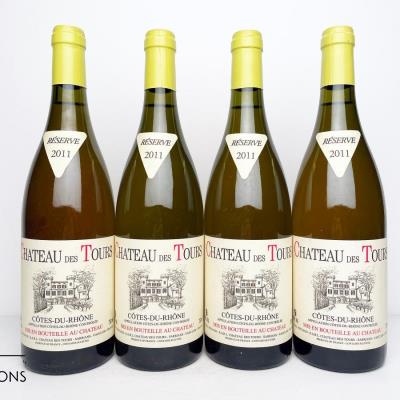 COTES DU RHONE RESERVE BLANC 2011 - Domaine des Tours (E. Reynaud) - 4 Bottles